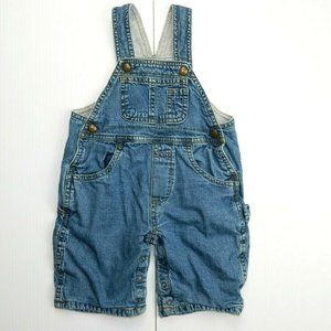 Baby Gap 3-6 Months Jersey Lined Denim Overalls